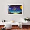 Couple Sun Moon Bridge s - Full Round Diamond - 40x30cm