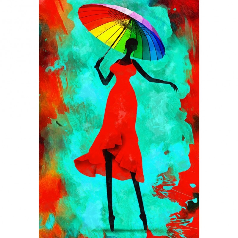 Red Dress Woman - Fu...