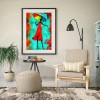 Red Dress Woman - Full Round Diamond - 30x40cm