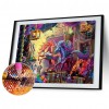 Horn Horse Paradise - Full Round Diamond - 45x35cm