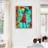 Red Dress Woman - Full Round Diamond - 30x40cm