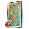 Abstract Cat s - Full Round Diamond - 30x40cm