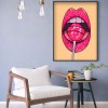 Full Round Drill Mosaic Diamond Painting DIY Lipstick 5D Rhinestone Picture