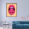 Full Round Drill Mosaic Diamond Painting DIY Lipstick 5D Rhinestone Picture