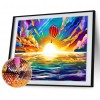 Full Round Drill Diamond Painting DIY Sunrise 5D Rhinestone Picture Poster