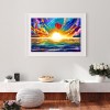 Full Round Drill Diamond Painting DIY Sunrise 5D Rhinestone Picture Poster
