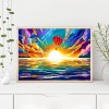 Full Round Drill Diamond Painting DIY Sunrise 5D Rhinestone Picture Poster