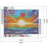 Full Round Drill Diamond Painting DIY Sunrise 5D Rhinestone Picture Poster