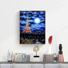Moon Eiffel Tower - Full Round Diamond - 30x40cm