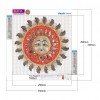 Changeable Smiley - Full Round Diamond - 35*35cm