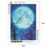 Moon  - Full Round Diamond - 30x40cm