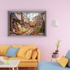 Sunset Street View - Full Round Diamond - 40*30cm
