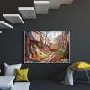 Sunset Street View - Full Round Diamond - 40*30cm