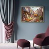 Sunset Street View - Full Round Diamond - 40*30cm