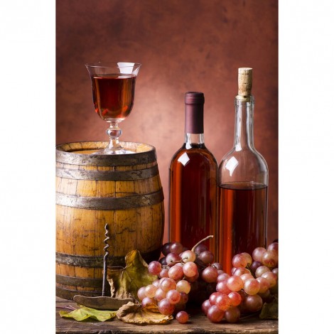 Wine Bottle - Full Round Diamond - 40x50cm