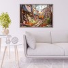 Sunset Street View - Full Round Diamond - 40*30cm