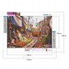 Sunset Street View - Full Round Diamond - 40*30cm