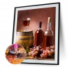 Wine Bottle - Full Round Diamond - 40x50cm