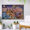 Tiger And Man - Full Round Diamond - 40*30cm
