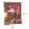 Wine Bottle - Full Round Diamond - 40x50cm