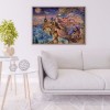 Tiger And Man - Full Round Diamond - 40*30cm