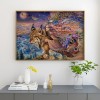 Tiger And Man - Full Round Diamond - 40*30cm
