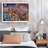 Tiger And Man - Full Round Diamond - 40*30cm