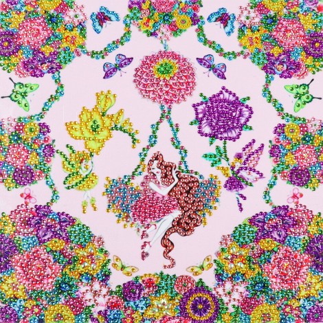 Flower Girl - Full Round Diamond - 30*30cm