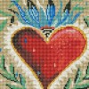 Heart - Full Round Diamond - 30x30cm