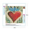 Heart - Full Round Diamond - 30x30cm