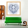 Two Horses - Partial Round Diamond - 30x30cm