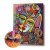 Abstract Girl - Full Round Diamond - 40x50cm
