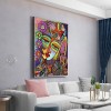 Abstract Girl - Full Round Diamond - 40x50cm