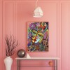 Abstract Girl - Full Round Diamond - 40x50cm