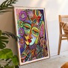 Abstract Girl - Full Round Diamond - 40x50cm