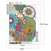 Resin Full Round Diamond Painting Abstract Flower Pattern Handmade Picture