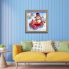 Coon Snowman - Square Diamond - 40x40cm