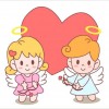 Cartoon Valentine - Full Round Diamond - 30x30cm
