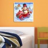 Coon Snowman - Square Diamond - 40x40cm