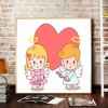 Cartoon Valentine - Full Round Diamond - 30x30cm