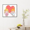 Cartoon Valentine - Full Round Diamond - 30x30cm