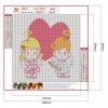 Cartoon Valentine - Full Round Diamond - 30x30cm