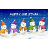 Christmas Snowman - Full Round Diamond - 40x30cm