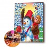Christmas Snowman - Full Round Diamond - 30x40cm