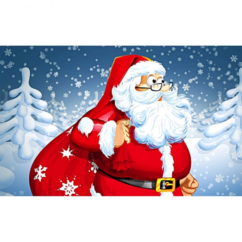 Santa Wearing Glasse...