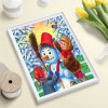 Christmas Snowman - Full Round Diamond - 30x40cm