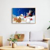 Christmas Snowman - Full Round Diamond - 40x30cm