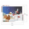Christmas Snowman - Full Round Diamond - 40x30cm