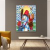 Christmas Snowman - Full Round Diamond - 30x40cm