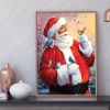 Santa Claus - Full Round Diamond - 30x40cm